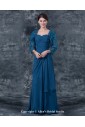 Chiffon Sweetheart Floor Length Column Mother Of The Bride Dress with Ruffle and Jacket
