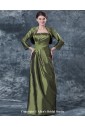 Taffeta Strapless Floor Length Column Mother Of The Bride Dress with Jacket