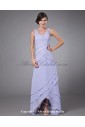 Chiffon V-Neck Ankle-Length A-line Mother Of The Bride Dress with Crystals