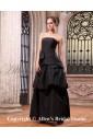 Taffeta Strapless Ankle-Length A-line Bridesmaid Dress with Sash