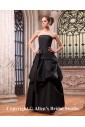Taffeta Strapless Ankle-Length A-line Bridesmaid Dress with Sash