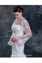 Lace Sweetheart Chapel Train Sheath Wedding Dress with Jacket
