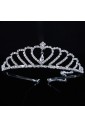 Gorgeous Alloy with Rhinestiones and Zircons Wedding Tiara