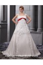 Elegant Lace Beading Embroidered Straps Floor Length Plus Size Wedding Dress