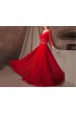 Organza Scoop Neckline Floor Length Ball Gown with Sequins