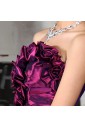 Satin V-neck Short Corset Dress with Crystal