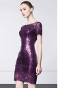 Sheath / Column Scoop Evening / Prom Dress with Embroidery
