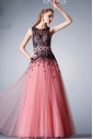 Sheath / Column Scoop Evening / Prom Dress with Rhinestone