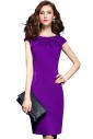 Sheath / Column Knee-length Sleeveless Scoop Ruched Mother of the Bride Dress