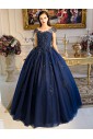 Ball Gown Scoop Prom / Formal Evening Dress with Beading