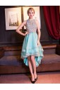 A-line Jewel Cocktail Party Dress with Beading