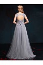 A-line V-neck Prom / Formal Evening Dress with Beading