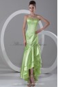Satin Sweetheart Neckline Asymmetrical Sheath Prom Dress