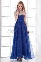 Organza Sweetheart Ankle Length A-line Prom Dress with Sash