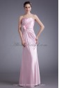 Silk Sweetheart Neckline Floor Length Sheath Hand-made Flower Prom Dress