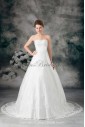 Lace Sweetheart Sweep Train Ball Gown Wedding Dress